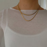 Slim Gold Layering Chain | Everyday Minimal Necklace Look