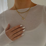 Slim Gold Layering Chain | Everyday Minimal Necklace Look