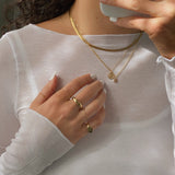 Slim Gold Layering Chain | Everyday Minimal Necklace Look
