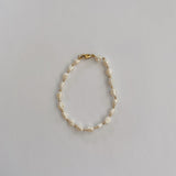 Freshwater Pearl Gold Bracelet | Elegant Layering Jewelry