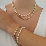 Freshwater Pearl Layering Necklace | Chic Gold Jewelry Gift
